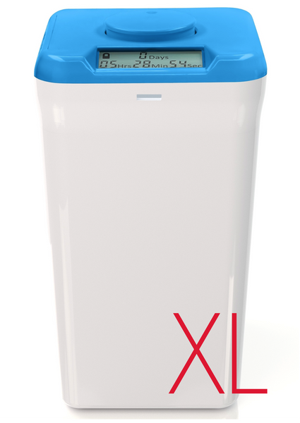 kSafe XL: (Blue Lid + White Base)